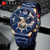 Curren Cronógrafo Calendario Acero Inoxidable (Azul) (SKU: 18) - comprar online