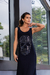 Vestido Longo Caveira Onça Strass - comprar online