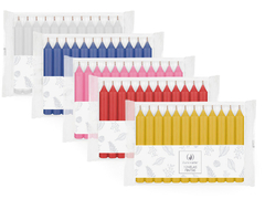 Velas cortas finitas x 12 u