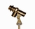 Flotante Enna -3/4" Bronce- Varilla Regulable - BLings