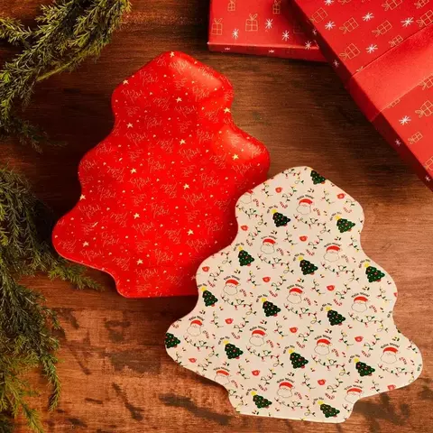 Bandeja Árvore de Natal 23x24cm em Plástico Wincy