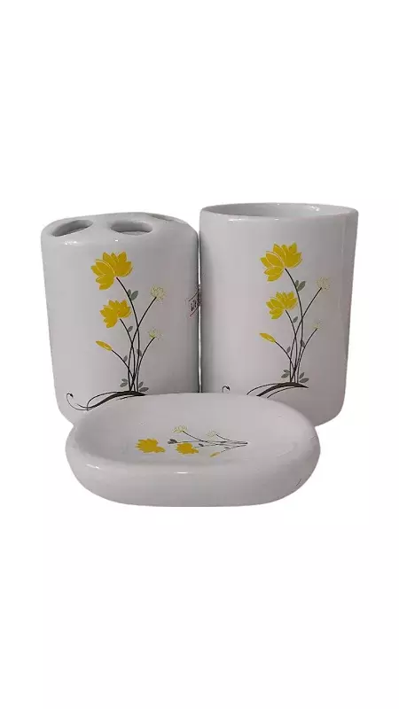 KIT Banheiro de Porcelana 3 Pçs - comprar online