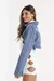 Campera Cropped con Roturas - Bluestone