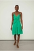 Vestido De Georgette Verde Curto Com Franzido - Animale - Espaço Fino  