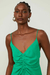 Vestido De Georgette Verde Curto Com Franzido - Animale - comprar online