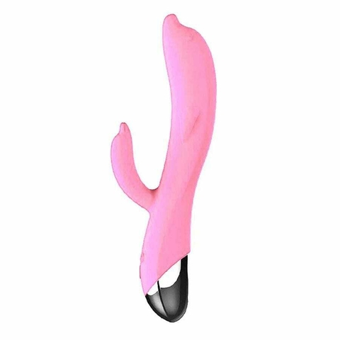 Vibrador em Formato de Golfinho com Estimulador de Clitoris com 6 Modos de Vibracao Sexy Import