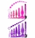 PLUG ANAL DE SILICONE JELLY COM VIBRADOR - 8 PECAS