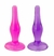 PLUG ANAL DE SILICONE JELLY COM VIBRADOR - 8 PECAS - loja online