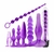 PLUG ANAL DE SILICONE JELLY COM VIBRADOR - 8 PECAS - comprar online