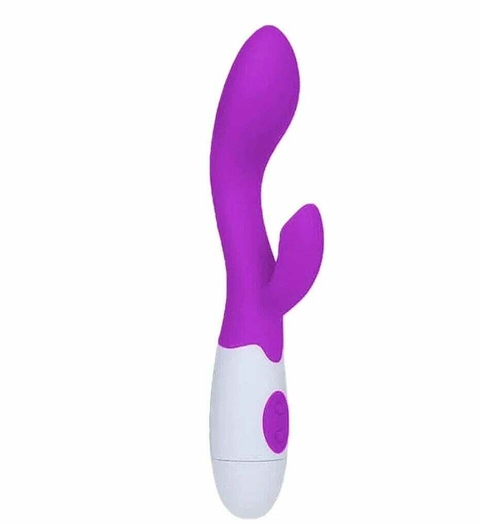 LB7053 VIBRADOR PONTO G COM ESTIMULADOR DE CLITORIS
