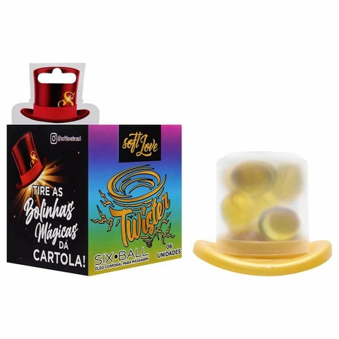 SIX BALL TWISTER BOLINHA EXCITANTE 6 UNIDADES SOFT LOVE - comprar online