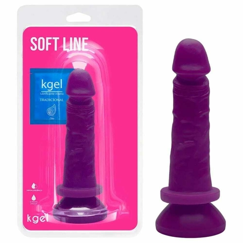 PENIS DE BORRACHA VENTOSA COLORS 17,5 X 3,8CM KGEL - comprar online