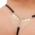 FIO DENTAL RENDA PRETA PALAVRAS STRASS TALLYTA - comprar online