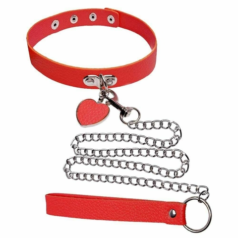 COLEIRA COM GUIA DE CORRENTE SEXY IMPORT - comprar online