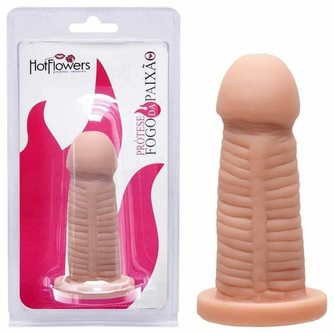PENIS BORRACHA FOGO DA PAIXAO 10,5 X 4CM HOT FLOWERS - comprar online