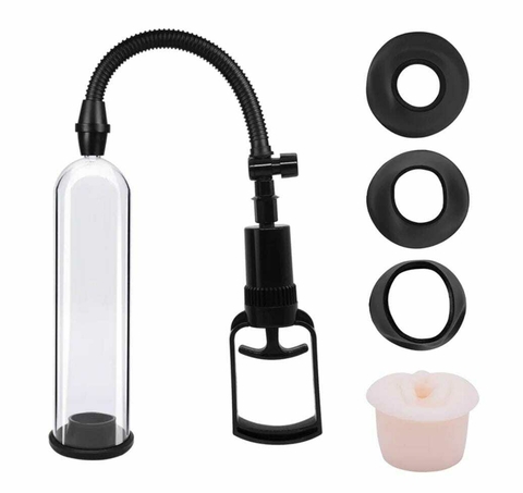 BOMBA PENIANA MANUAL COM 3 ENCAIXES E VAGINA - comprar online