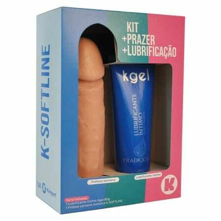 KIT K-SOFTLINE LUBRIFICANTE INTIMO TRADICIONAL + PROTESE K GEL BEGE - comprar online