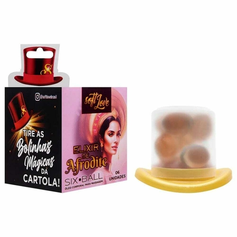 SIX BALL AFRODITE BOLINHA EXCITANTE 6 UNIDADES SOFT LOVE - comprar online