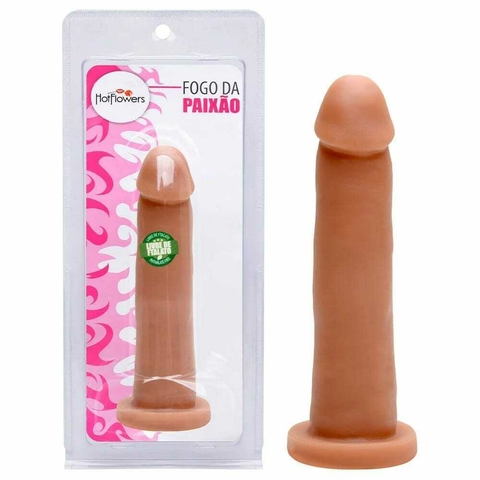 PENIS BORRACHA FOGO DA PAIXAO 16 X 3,8CM HOT FLOWERS - comprar online
