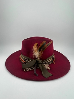 Chapéu BoHo Chic - Feltro aba grande (10cm) - loja online