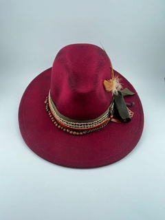 Chapéu BoHo Chic - Feltro aba grande (10cm)