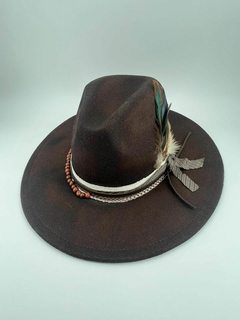 Chapéu BoHo Chic - Feltro aba grande (10cm) - comprar online