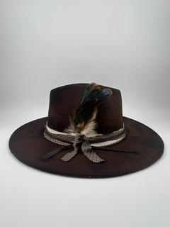 Chapéu BoHo Chic - Feltro aba grande (10cm) - Mari Doukas Chapelaria