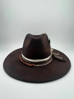 Chapéu BoHo Chic - Feltro aba grande (10cm) na internet