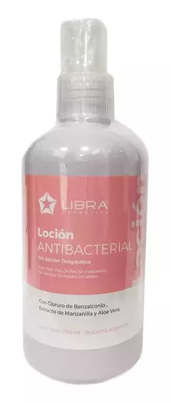 Loción Antibacterial x 250ml LIBRA