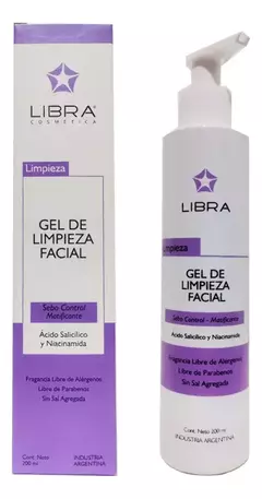 GEL DE LIMPIEZA FACIAL PIEL GRASA Y ACNEICA X 200GR LIBRA