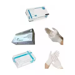 Guantes Blancos con talco M y L - EUROMIX