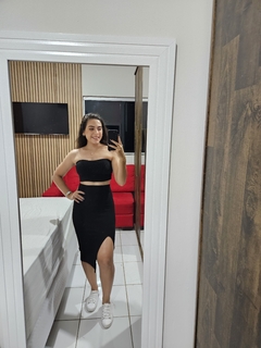 Conjunto top e saia - loja online