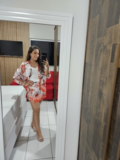 Conjunto short-saia e kimono - loja online