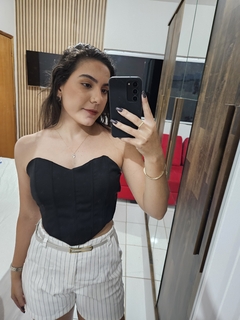 Cropped Corset com amarração