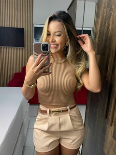 Cropped Tricô Garrafinha