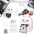 Mini Impressora Portátil de Bolso Fotográfico, Sem Tinta, Térmica, Adesivo de