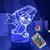 Ilusão 3D Ponto Luz Da Noite, Controle Remoto, Smart Touch, Room Decor Lamp, An - MDigital