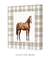 Quadro Decorativo Cavalo Xadrez Bege 1 - comprar online