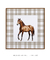 Quadro Decorativo Cavalo Xadrez Bege 2 - Bless Art