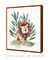 Quadro Decorativo Safari Leão Folhas - loja online