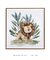 Quadro Decorativo Safari Leão Folhas - loja online