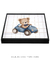 Quadro Decorativo Ursinho carro - loja online