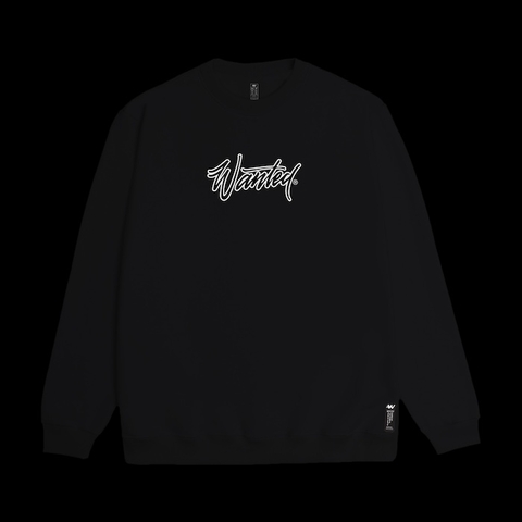 MOLETOM WANTED CARECA NIFTY PRETO