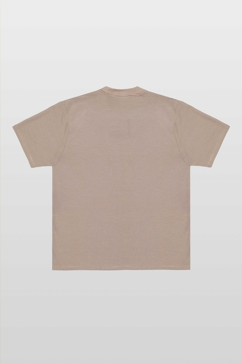 CAMISA PLANO C LISTRADA SIGNATURE BEGE