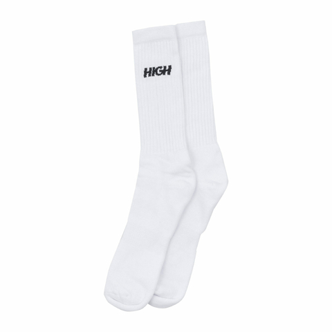 Pack meia High Long Logo White