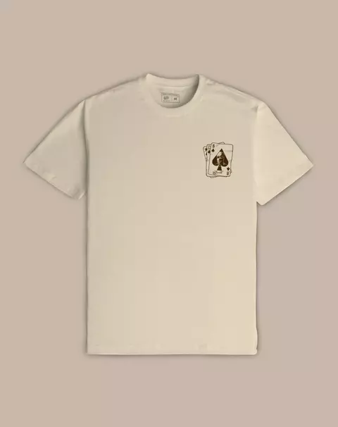 CAMISETA BLUNT BASICA DICE B BEGE