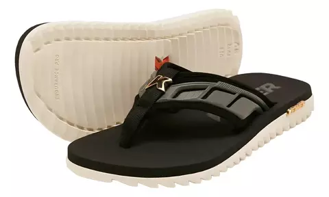 CHINELO KENNER KIVAH FULL FORCE PVC BRANCO/PRETO/GRAFITE