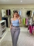 Blusa top decote halter Tricot - loja online