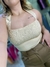 Blusa top decote halter Tricot na internet