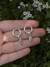 Aros Argollas Alitas - Acero Blanco - tienda online